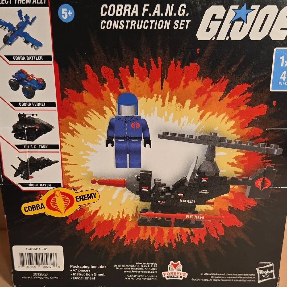 GI Joe Cobra FANG Construction Set Commander Figure 2021